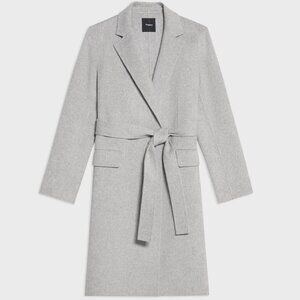 Theory Wrap Coat in Double-Face Wool-Cashmere